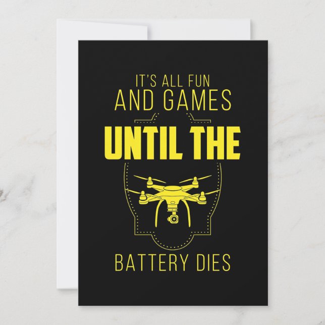 Invitation Flying Drone Is My Game (Devant)