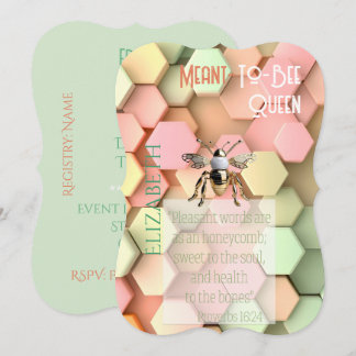 Invitation Foi Moderne Abricot Rose Jaune Vert Rucher Or Abei