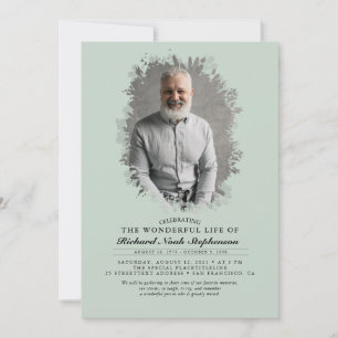 Invitation Foliage de printemps Silhouette Photo I