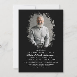 Invitation Foliage de printemps Silhouette Photo I