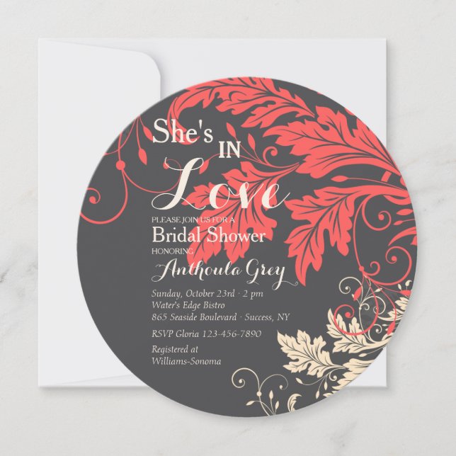 Invitation Foliage Drama (Devant)