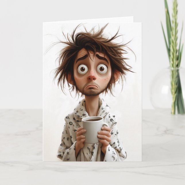 Invitation Folie du matin : Café d'abord, questions plus tard (Devant)