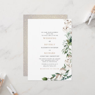 Invitation Folithe & Cotton Bride Parents Glam Mariage