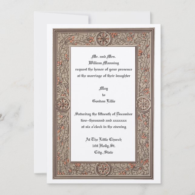 Invitation Folithe et baies de l'époque victorienne par Anton (Devant)