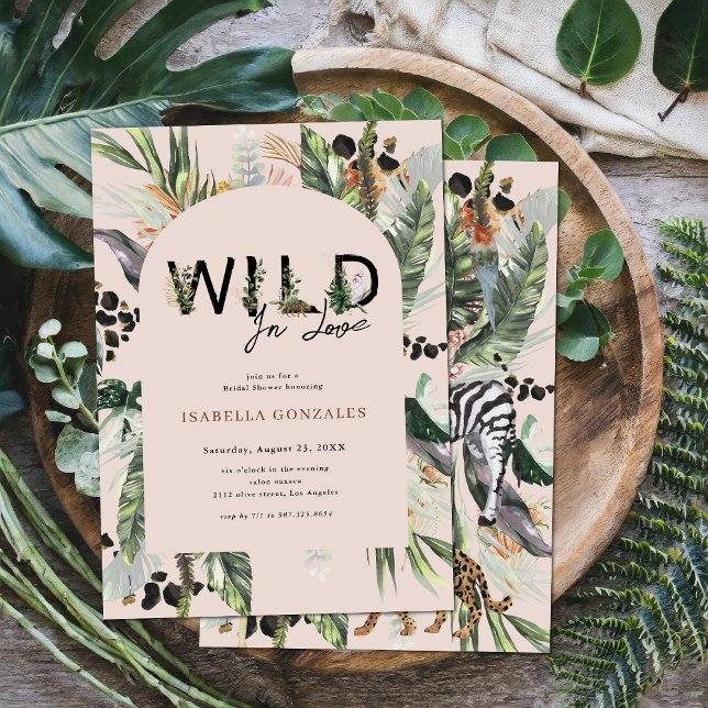 Invitation Folle Amour | Jungle Enterrement (Créateur téléchargé)