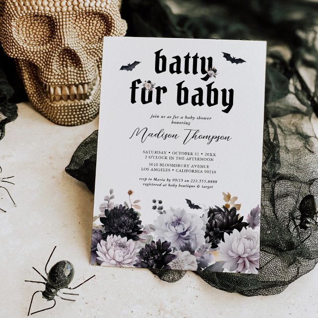 Invitation Folle de bébé Halloween Baby Shower (Créateur téléchargé)