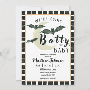 Invitation Folle de Bébé pour la Fête de Bébé d'Octobre Code 
