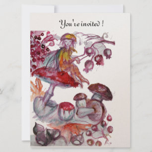 Invitation FOLLET MAGIQUE DE Champagne DE CHAMPIGNONS