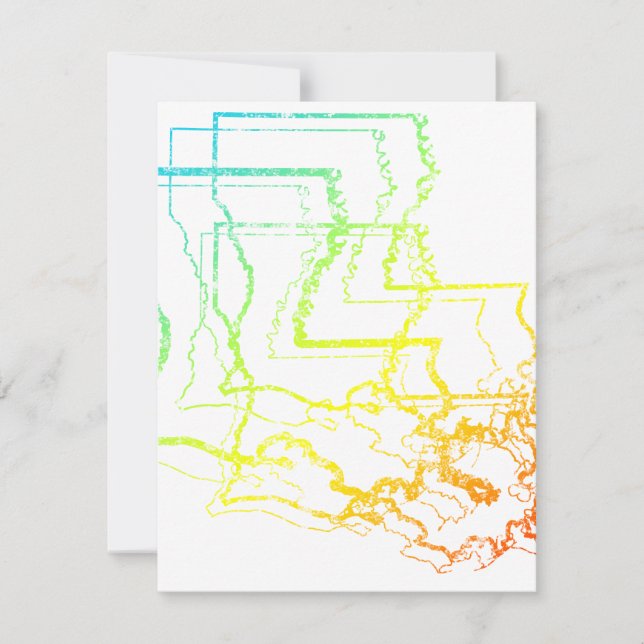 Invitation fond de refroidissement de la louisiane (Devant)