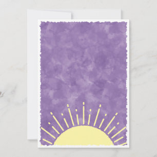 Invitation Fond personnalisé de baby shower aquarelle soleil 