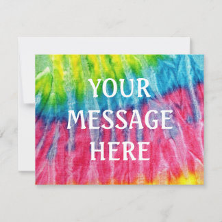 Invitation Fond tie dye - Personnalisez le vôtre