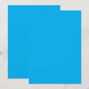 Invitation Fond uni bleu cyan