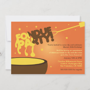 Invitation Fondue Party - Fromage