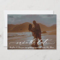 Font de luxe Romantic Beach Photo Enregistrer la d