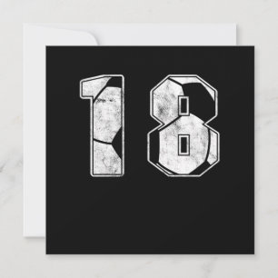 Invitation Football 18 e Anniversaire Célébration Sport Cadea