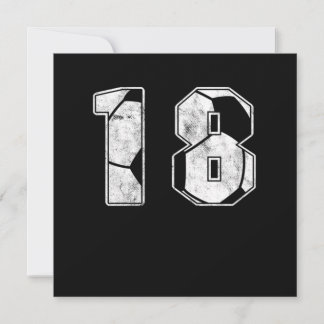 Invitation Football 18 e Anniversaire Célébration Sport Cadea