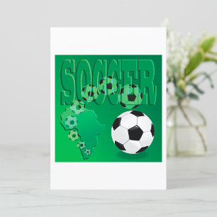 Invitation Football Afrique Gras Vert Football