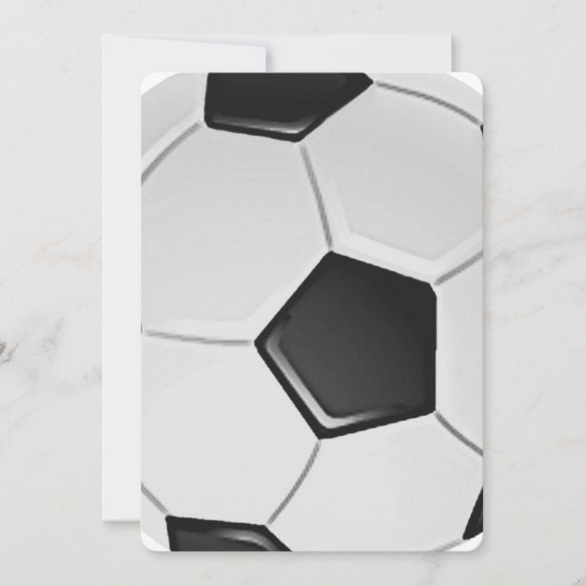 Invitation Football américain de soccer ou d'association (Devant)