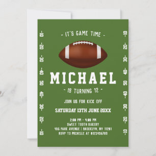Invitation Football Anniversaire