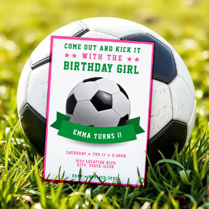 Invitation Football Anniversaire Fille 1er anniversaire