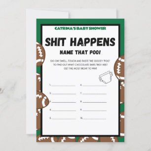 Invitation Football Baby shower Jeu, Soccer - Nom modifiable,