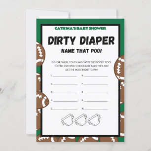 Invitation Football Baby shower Jeu, Soccer - Nom modifiable,