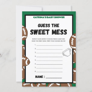 Invitation Football Baby shower Jeu, Soccer - Nom modifiable,
