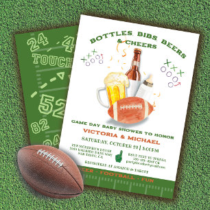 Invitation Football Baby shower Tailgate couples Jour