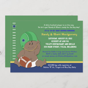 Invitation Football Baby Sports Baby shower à thème (#2)