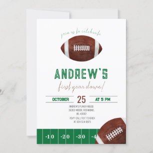 Invitation Football de première année