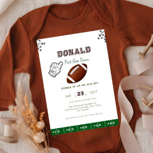 Invitation Football de première année 1er anniversaire