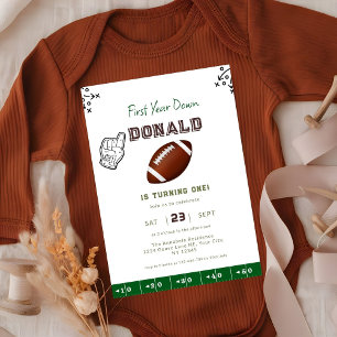 Invitation Football de première année 1er anniversaire
