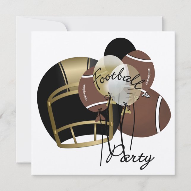 Invitation Football Party (Devant)