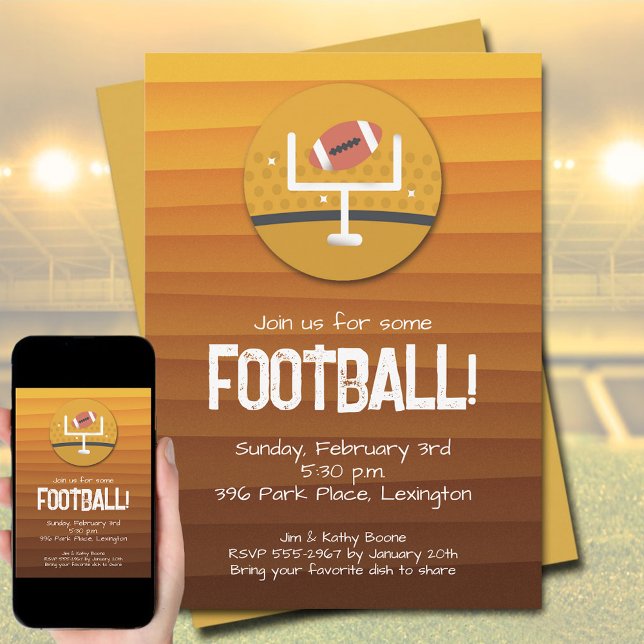 Invitation Football Party (Football Party Invitations)
