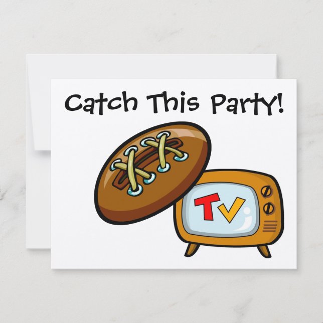 Invitation Football Party par SRF (Devant)