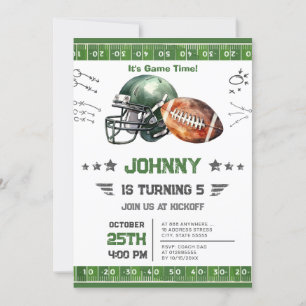 Invitation Football personnel Anniversaire
