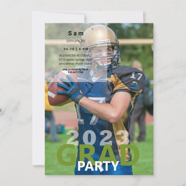 Invitation Football Photo Party 2023 (Devant)