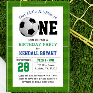 Invitation Football premier anniversaire