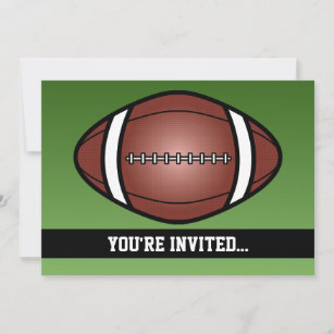 Invitation Football Rugby Anniversaire