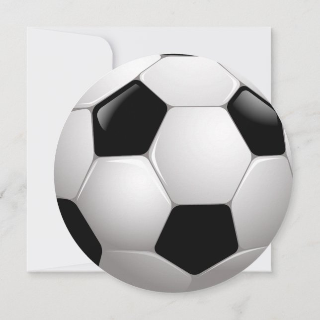 Invitation Football Soccer Ball Anniversaire