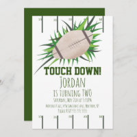 Football Sport TouchDown Party Tailging Anniversai
