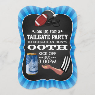 Invitation Football Tailgate fête d'anniversaire
