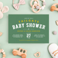Football tailgate fun jaune baby shower