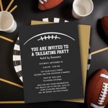 Football Tailgating Party - or noir