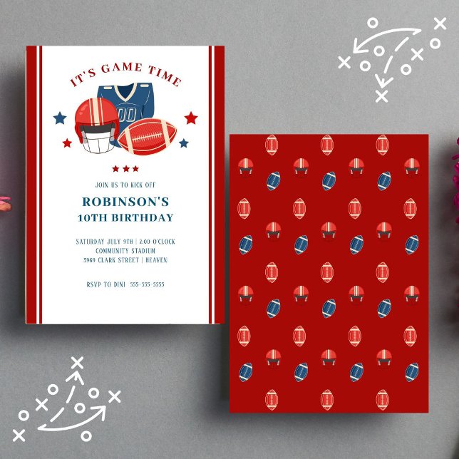 Invitation Football Tailging Anniversaire (Créateur téléchargé)