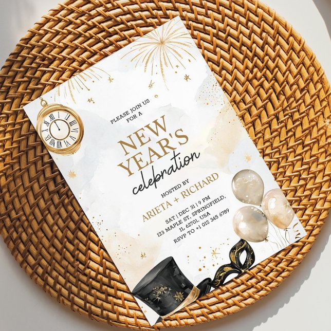 Invitation for a new year celebrations  (Créateur téléchargé)