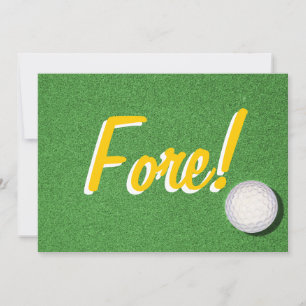 Invitation Fore - 70e anniversaire de golf