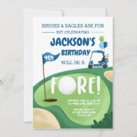 FORE Golf Boy Quatrième anniversaire Parc Tee Golf