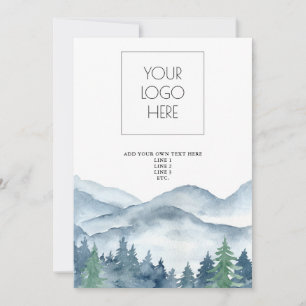 Invitation Forest Adventure Mountains Modèle