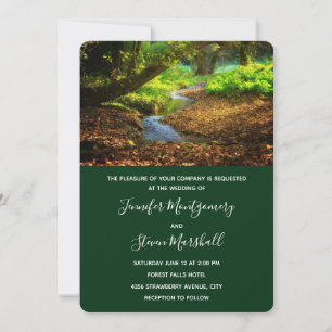 Invitation Forest Creek Belle nature Mariage photo